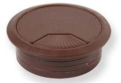 Τάπα Διέλευσης Καλωδίων Φ60x22mm Καφέ 2 Τεμάχια