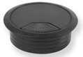 Τάπα Διέλευσης Καλωδίων Φ60x22mm Μαύρη 2 Τεμάχια