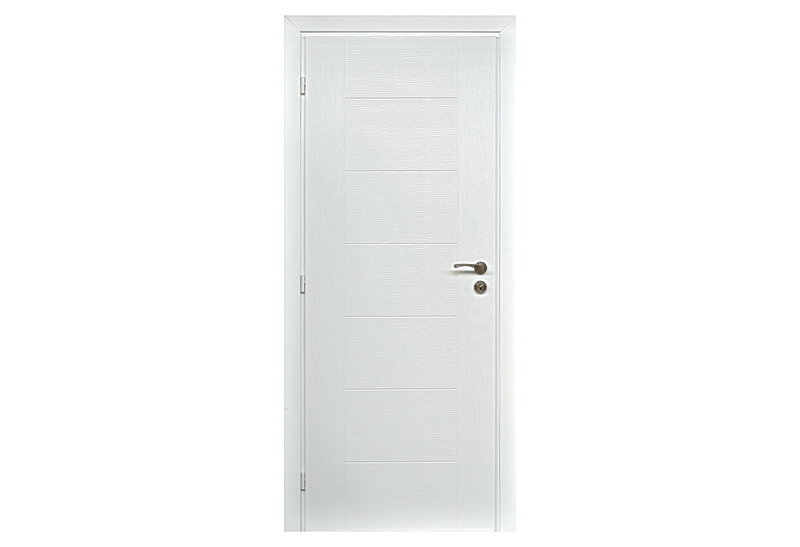 Πόρτα με Κάσα MDF Eurostill Linea 80x214cm Άβαφη Δεξιά Ασταρωμένη
