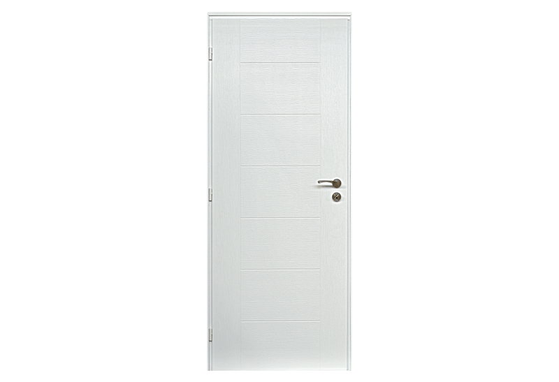 Πόρτα με Κάσα MDF Eurostill Linea 90x214cm Άβαφη Δεξιά Ασταρωμένη