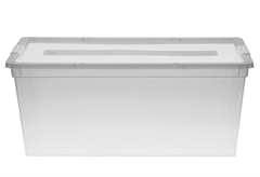 Κουτί Αποθήκευσης Πλαστικό Budget Smart Box Μ27.5xΠ19.2xΥ10.6cm 4lt Διάφανο