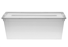 Κουτί Αποθήκευσης Πλαστικό Budget Smart Box Μ33xΠ23.8xΥ13cm 8lt Διάφανο