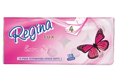 Χαρτί Υγείας Regina Πεταλούδα 4φυλλο 10 Ρολά Ροζ