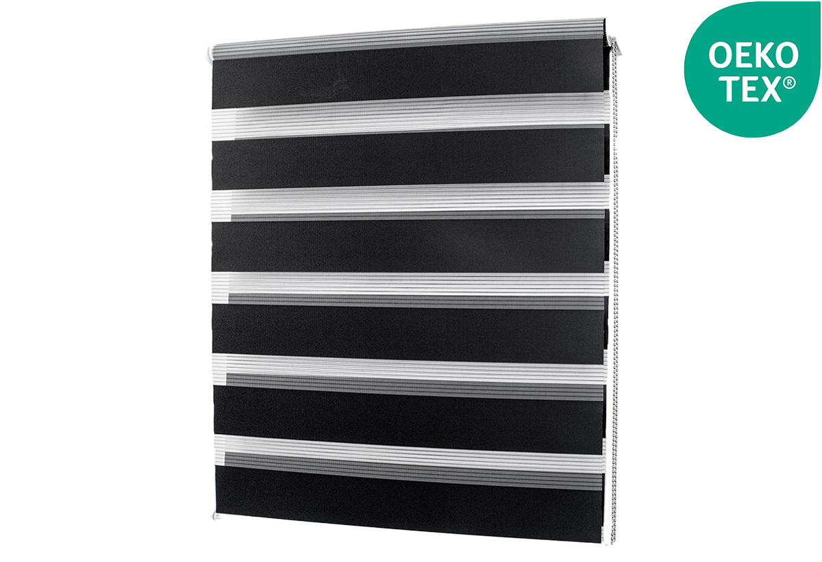 Ρολό Σκίασης Υφασμάτινο Central Home Zebra 230x180cm Μαύρο