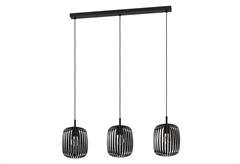 Κρεμαστό Φωτιστικό Eglo Romazzina 3xE27 Μαύρο