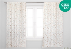 Κουρτίνα Παραθύρου Easy Home Timpa Flowers 140x140cm με Τρέσα