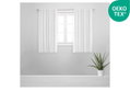 Κουρτίνα Παραθύρου Easy Home Marimba 150x140cm Λευκό με Τρουκς & Τρέσα