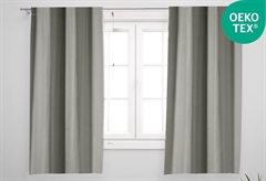 Κουρτίνα Παραθύρου Easy Home Puya 150x140cm Γκρι με Τρουκς