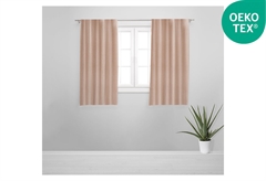 Κουρτίνα Παραθύρου Easy Home Celesta 150x140cm Ροδακινί με Τρουκς