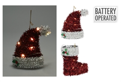 Χριστουγεννιάτικο Στολίδι Hanger Tinsel 11cm σε σε Διάφορα Σχέδια