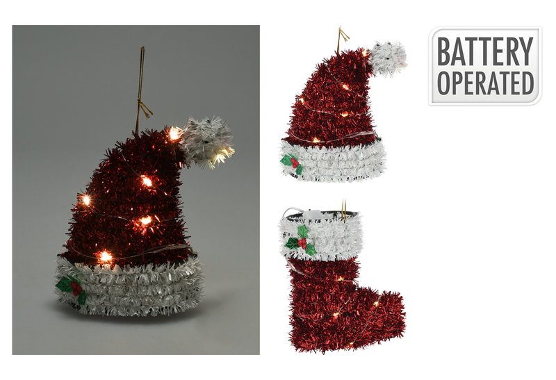 Χριστουγεννιάτικο Στολίδι Hanger Tinsel 11cm σε σε Διάφορα Σχέδια
