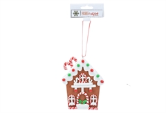 Χριστουγεννιάτικο Στολίδι Gingerbread House 9.5cm