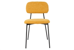Καρέκλα Homefit Hazel M48xΠ44xY77.5cm Μουσταρδί