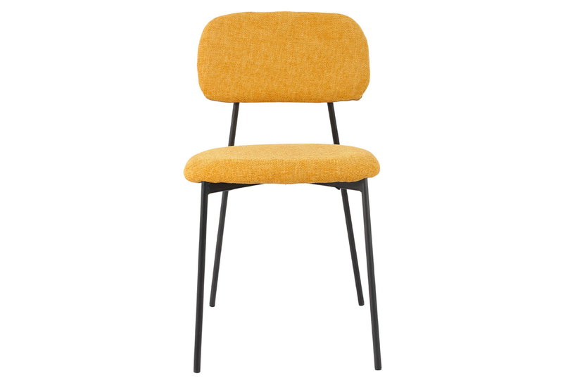 Καρέκλα Homefit Hazel M48xΠ44xY77.5cm Μουσταρδί
