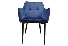 Καρέκλα Homefit Luigi New M57xΠ56xY87.5cm Σκούρο Μπλε
