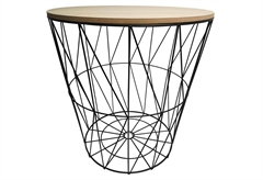 Βοηθητικό Τραπέζι Homefit Kumi Sonoma Φ40.8x41cm