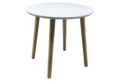 Βοηθητικό Τραπέζι Homefit Tres Λευκό Φ48x44.5cm