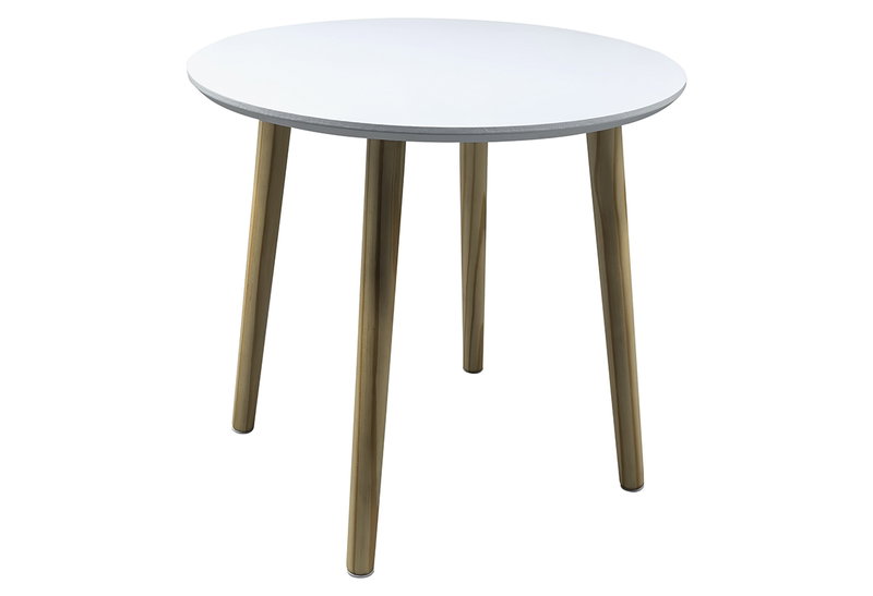 Βοηθητικό Τραπέζι Homefit Tres Λευκό Φ48x44.5cm