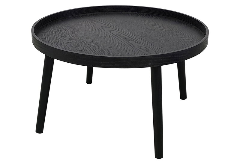 Τραπέζι Homefit Dax Μαύρο Φ80x40cm