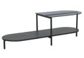 Τραπέζι Homefit Groove Μαύρο Μ130xΠ45xΥ42.5cm