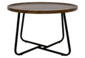 Τραπέζι Homefit Parker Round Καρυδιά Φ70x45.5cm