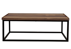 Τραπέζι Homefit Parker Καρύδι Μ100xΠ46xΥ36cm