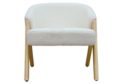 Πολυθρόνα Interium Aliana Μ73xΠ68xΥ70cm Λευκή