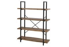 Βιβλιοθήκη Homefit Urban New Μ105xΠ32xΥ140cm Καρυδί