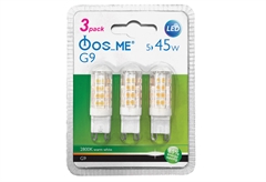 Σετ Λάμπες Fosme LED G9 5W 2800k 340lm 3τμχ