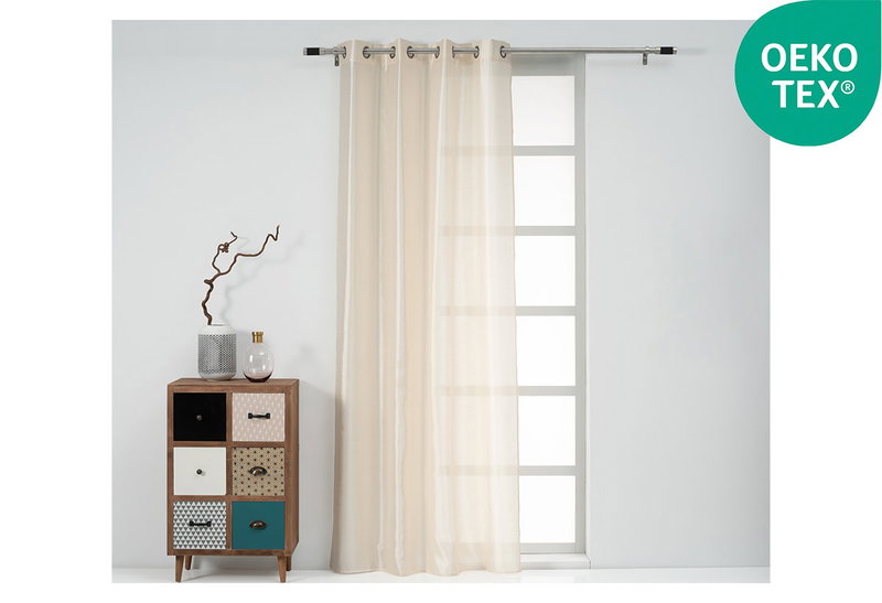 Κουρτίνα Easy Home Cello 260x140cm Εκρού με Τρουκς