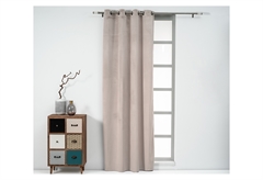 Κουρτίνα Easy Home Cornet 260x140cm Taupe με Τρουκς