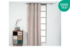 Κουρτίνα Easy Home Cornet 260x140cm Taupe με Τρουκς