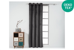 Κουρτίνα Easy Home Cornet 260x140cm Σκούρο Γκρι με Τρουκς