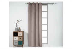 Κουρτίνα Easy Home Cornet 260x140cm Ροζ με Τρουκς