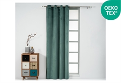 Κουρτίνα Easy Home Cornet 260x140cm Πράσινο με Τρουκς
