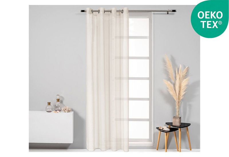 Κουρτίνα Easy Home Tabla 260x140cm Γκρι με Τρουκς
