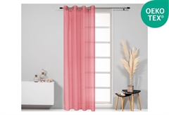 Κουρτίνα Easy Home Tabla 260x140cm Ροζ με Τρουκς