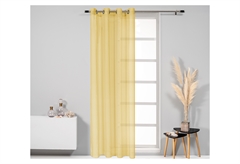 Κουρτίνα Easy Home Picollo 260x140cm Κίτρινη με Τρουκς