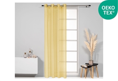 Κουρτίνα Easy Home Picollo 260x140cm Κίτρινη με Τρουκς