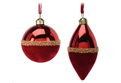 Χριστουγεννιάτκη Μπάλα Γυάλινη Xmas Tree 8cm σε Διάφορα Σχέδια