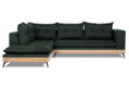 Καναπές Γωνιακός Nachevi Capri Αριστερή Γωνία Λαδί 290x240cm