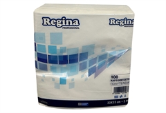Χαρτοπετσέτες Πολυτελείας Regina 33x33cm 100 Φύλλα Λευκές
