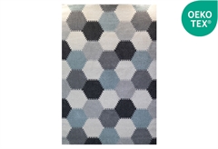 Χαλί Bioafrol Bordeaux Kids 190x133cm (PUZZLE GREY BLUE)