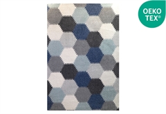 Χαλί Bioafrol Bordeaux Kids 190x133cm (PUZZLE GREY BLΑCK)