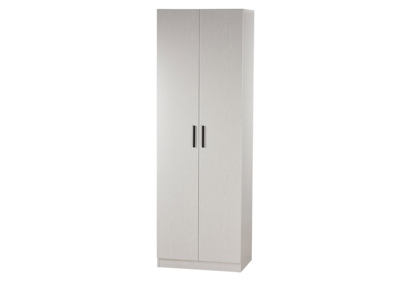Ντουλάπα Ρούχων Δίφυλλη Storas Μ60xΠ40xΥ180cm Λευκή