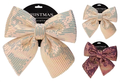 Χριστουγεννιάτικος Φιόγκος 25cm σε Διάφορες Αποχρώσεις