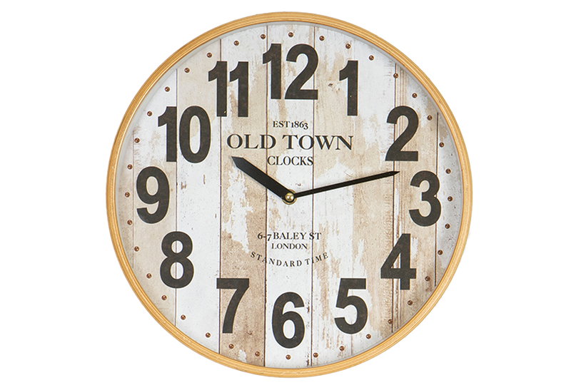 Ρολόι Τοίχου Eurolamp Old Town Φ32cm