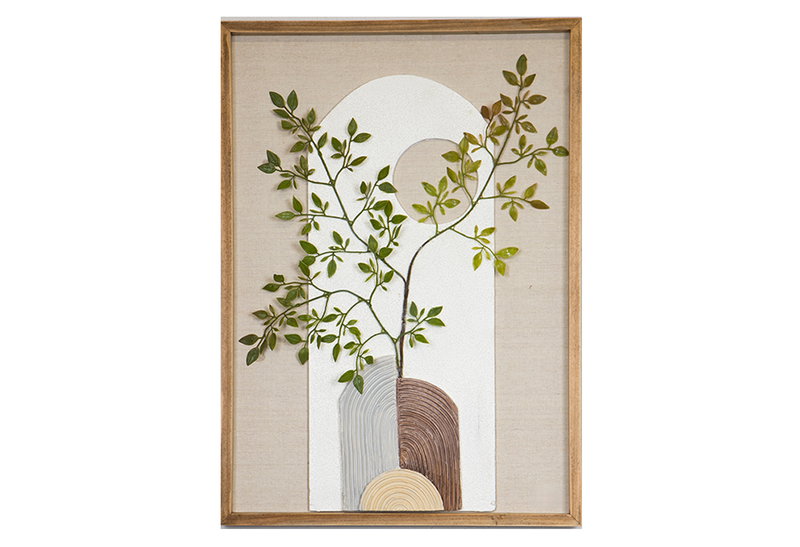 Καμβάς Λαδιού Βάζο με Φυτά Eurolamp 70x50cm