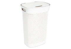Καλάθι Άπλυτων Dea Home Wolly 60lt Μ42xΠ33xΥ61cm Λευκό