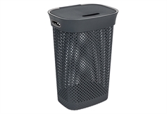 Καλάθι Απλύτων Dea Home Wοolly 60lt Ανθρακί